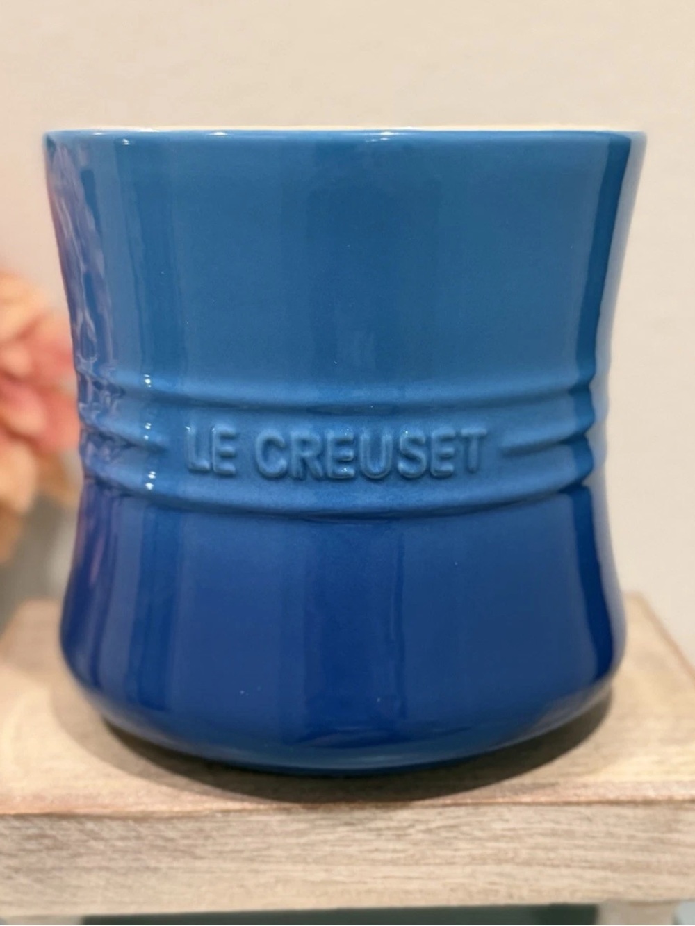 Le Creuset 2.3L Stoneware Utensil Crock, Marseille Blue Ombre New